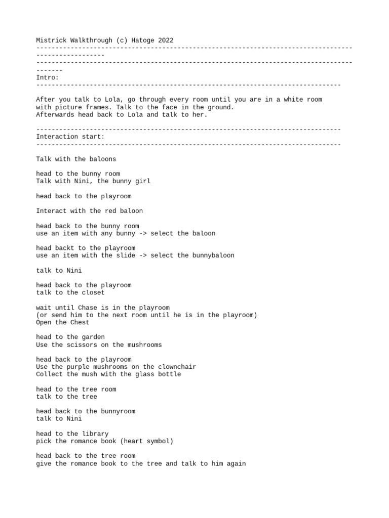 Walkthrough | PDF