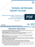 Informe Mercado Laboral en Tucumán Julio 2019 v1