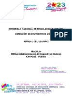 Manual de Usuario Karplus - Licencia de Dispositivos Medicos