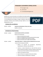 CV Fernanda Espinal Reyes