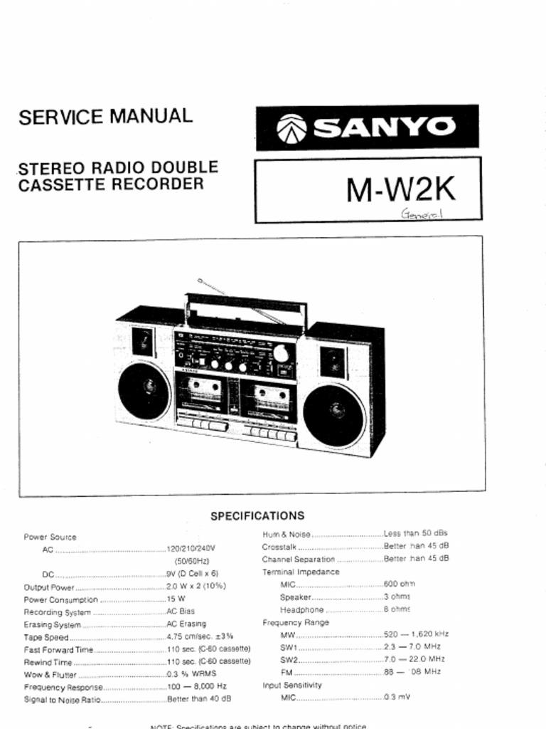 sanyomw2k PDF
