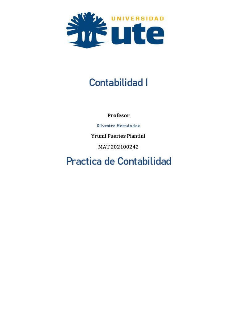 Practica De Contabilidad Pdf Tarjeta De Débito Bancos