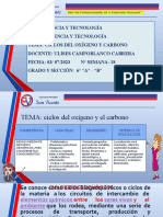 Sem 18 6a-B Ciclo Del Oxigeno y Carbono 2023