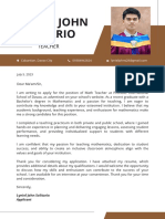 SOLITARIO - Application Letter