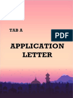 Tab A. Application Letter