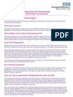 Intraventricular Hemorrhage Information For Parents: What Is Intraventricular Haemorrhage?