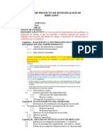 Esquema de Proyecto de Investigacion de Mercados