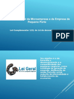 Slide 1 - Estatuto e Lei Geral Das MPEs