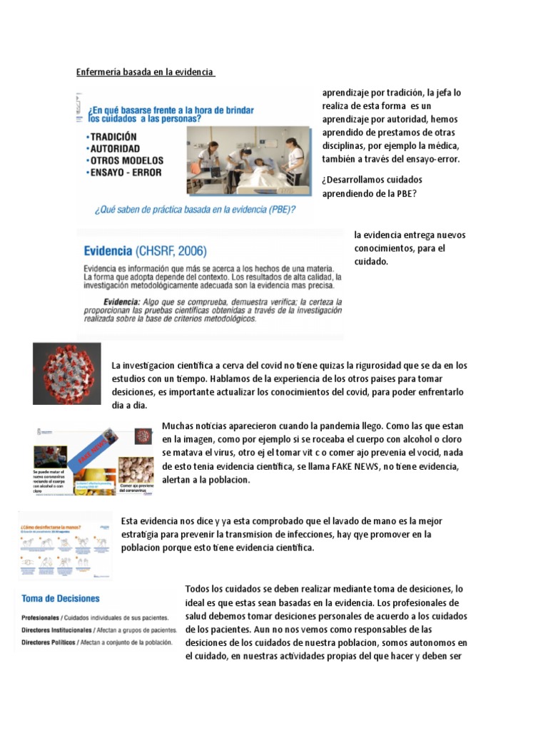 Enfermería Basada en la Evidencia: Claves y Contexto | PDF