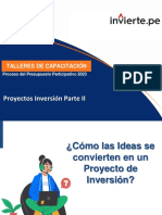 Proyecto de Inversion Parte II en El Marco Invierte Pe