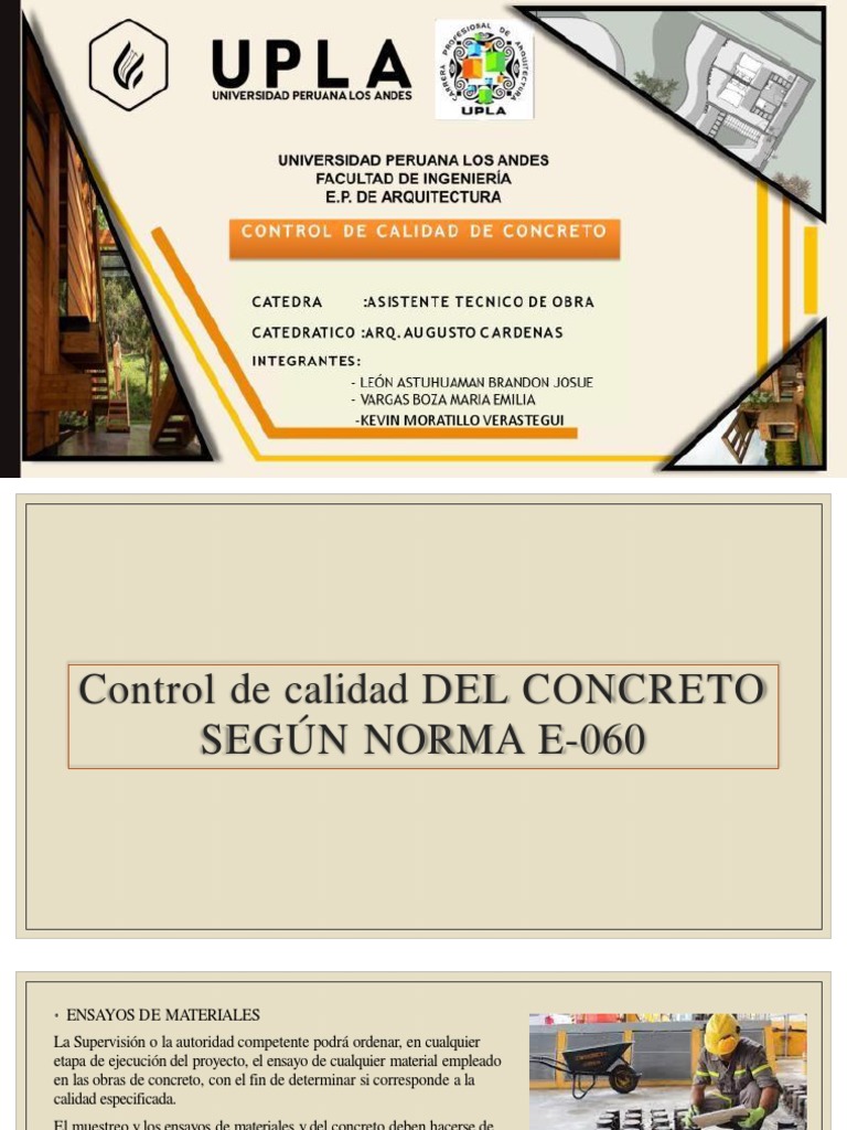 Control - de - Calidad de Materiales | PDF | Hormigón | Agua