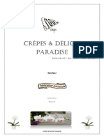 CARTE MENU 2022 - Crêpes & Délices Paradise - Juillet 2022