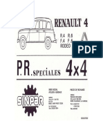 Sinpar 4x4 Renault 4 r4 f4 r6 f6 Rodeo 5 Parts List