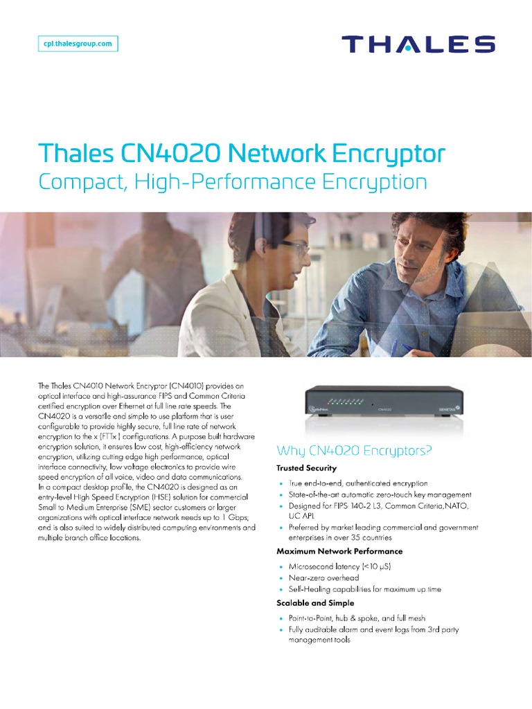 Thales 4020 Network Encryptor | PDF