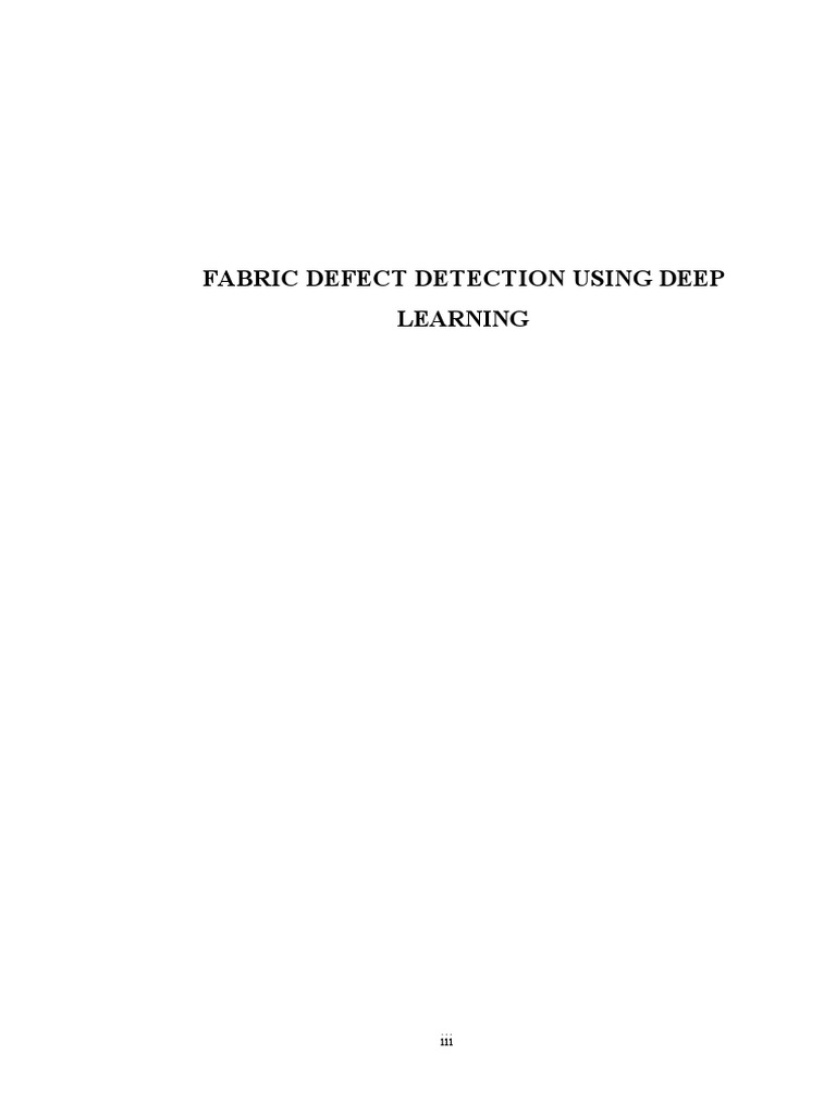 Fabric Defect Detection Using Deep Learning | PDF | Textiles | Wavelet
