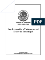 Ley de Atencion A Victimas para El Estado de Tamaulipas 08MAR23