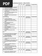 Housekeeping Inspection Safety Checklist