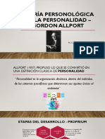 3 - Teoría Personológica de La Personalidad - Gordon Allport