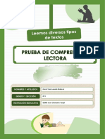 Prueba de Comprensión Lectora