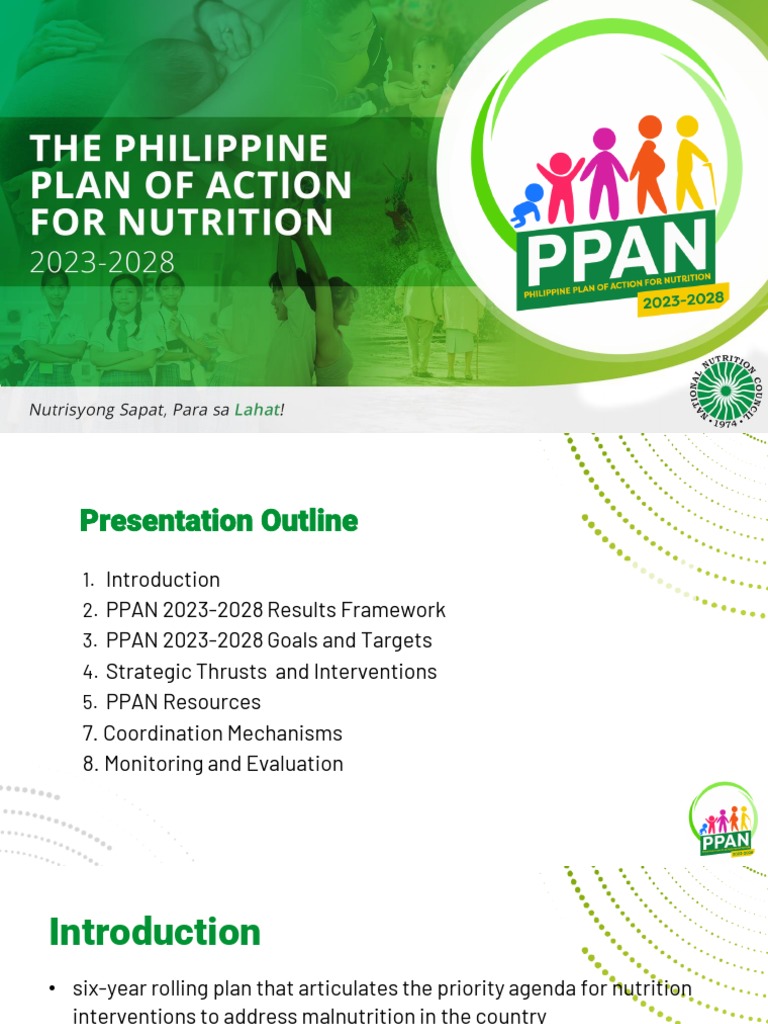 Philippine Plan of Action for Nutrition 2023-2028 | PDF | Social ...