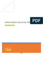 SAQ A Information Security Policy Template