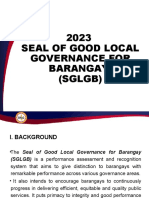 2023 SEAL OF GOOD LOCAL GOVERNANCE For BARANGAY SGLGB