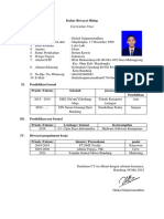 CV Daftar Riwayat Hidup 2023