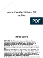 Medicina Alternativa - 10 Motive