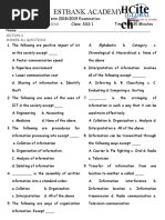 2nd TERM EXAM ESTBANK ACADEMY DATA PROC