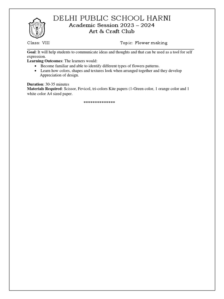 Club Activity Class 8 (1) PDF