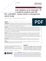Development and Validation of An Extended Cox Prognostic Model For Patients With ER/PR + and HER2 Breast Cancer: A Retrospective Cohort Study