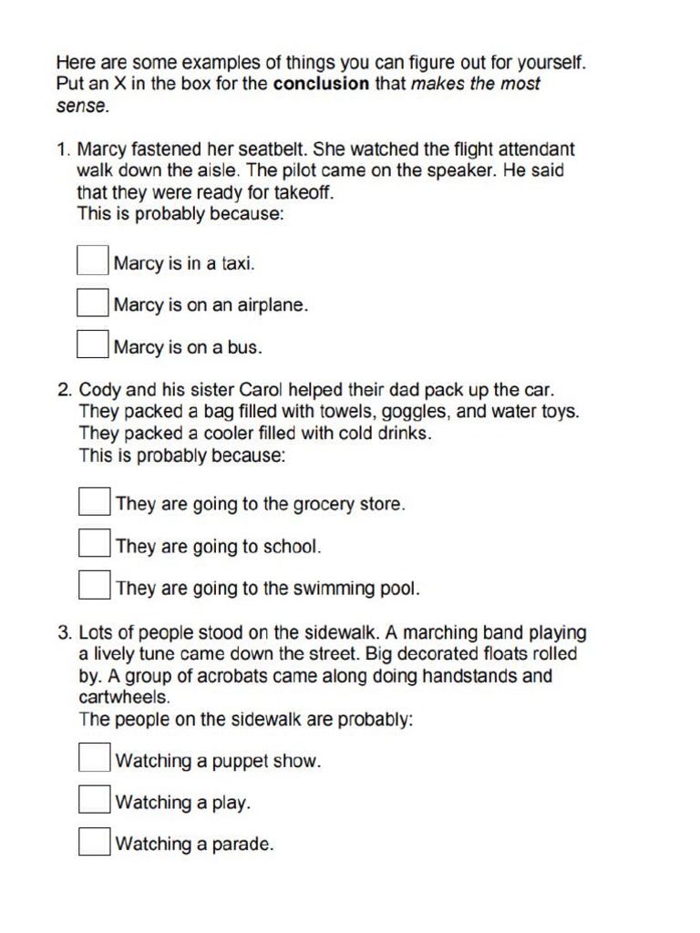 Drawing Conclusions PDF