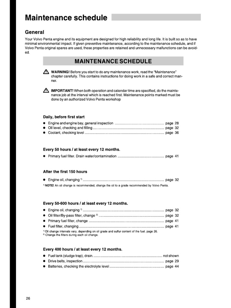 VOLVO VNL MAINTENANCE SCHEDULE visual data 3