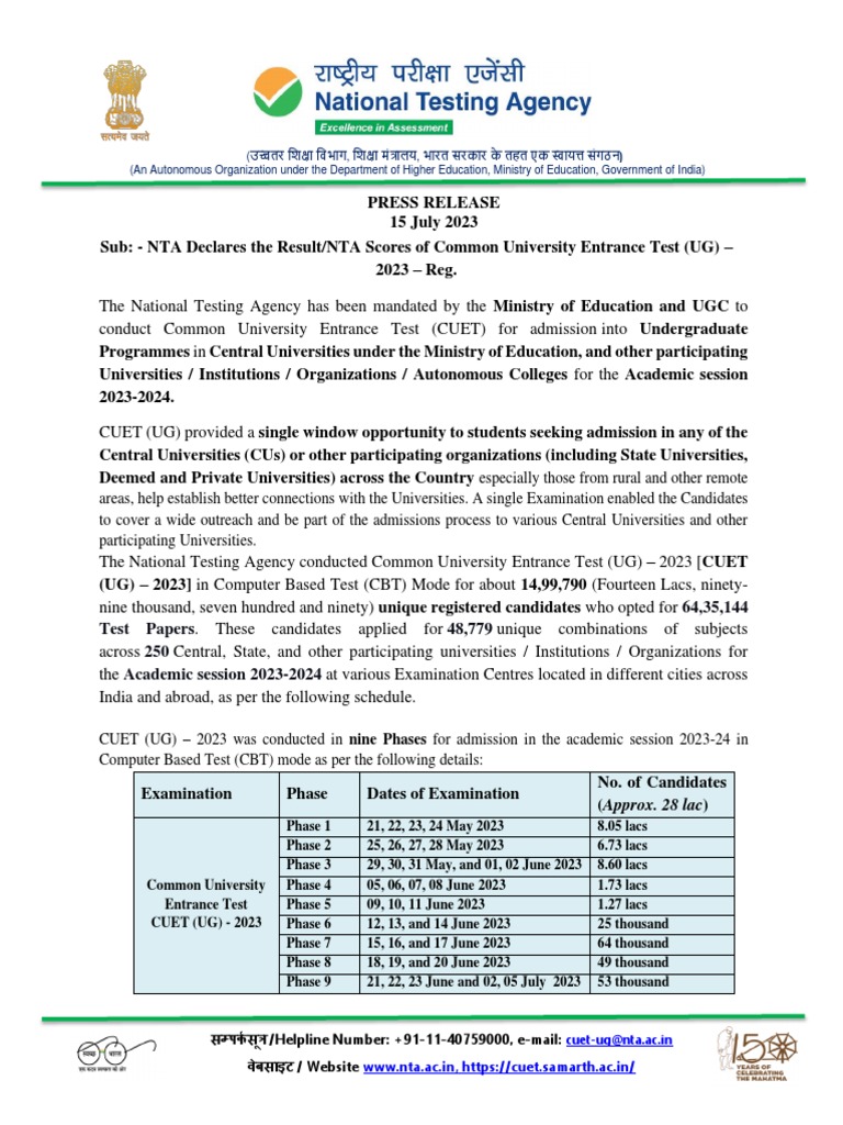 Press+Release+for+Declaration+of+NTA+Score++for+CUET+ (UG) + +2023 ...