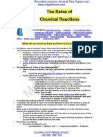 Rate of Chemical Reactions