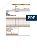 Bus Ticket Format in Excel