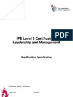 148 IFE Level 3 Certificate in Leadership and Management