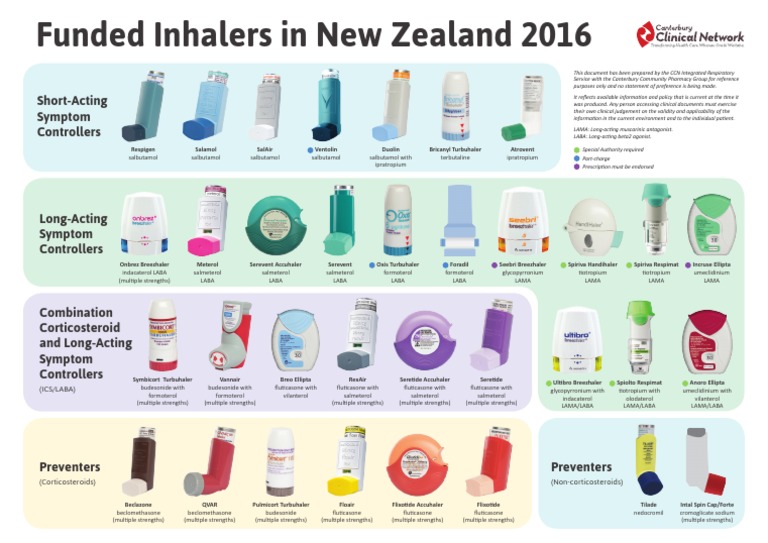 Funded Inhalers in NZ: 2016 Overview | PDF | Medicinal Chemistry ...