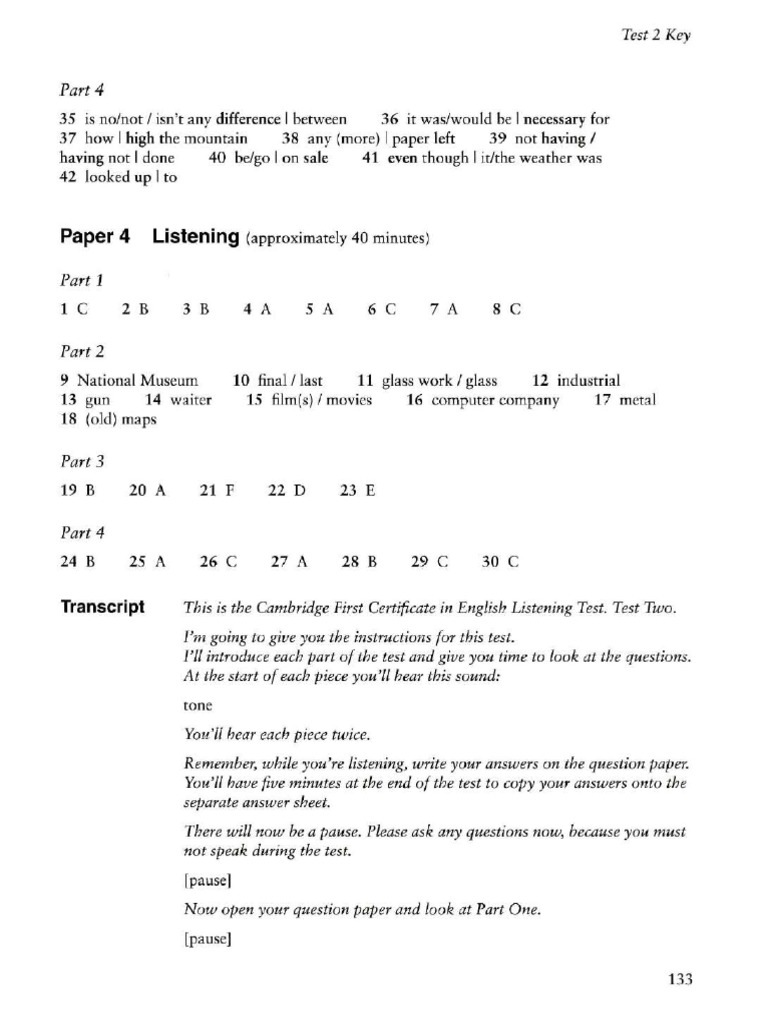 Answers and Transcript | PDF