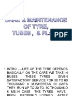 Care & Maintenance of Tyres, Tubes&flaps