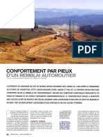 Confortement Par Pieux D'un Remblai Autoroutier