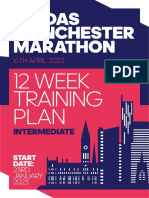 Adidas Manchester Marathon 2023 Intermediate 12 Week Training Plan