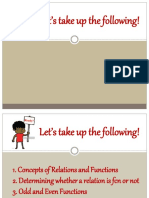 Week 2 Concepts of Functions Function of Not Odd Even Fcns and Evaluation of Functions