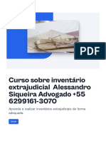 Curso Sobre Inventario Extrajudicial Alessandro Siqueira Advogado 55 6299161 3070