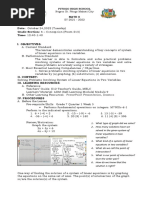 Lesson Plan-Cot-1st Grading Reflection Note