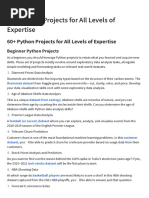 190 Python Projects With Source Code by Aman Kharwal Medium | PDF ...