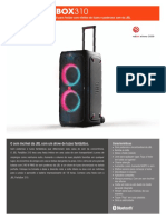 JBL PartyBox 310 Spec Sheet EMEA PTBR v2