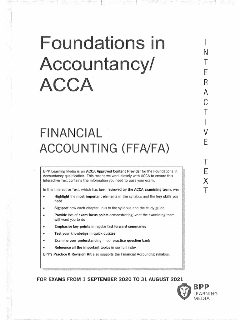 教材 20 21】FFA FA Interactive Text | PDF