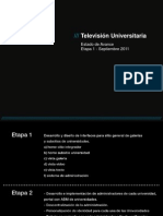 Estado de Avance WebTV