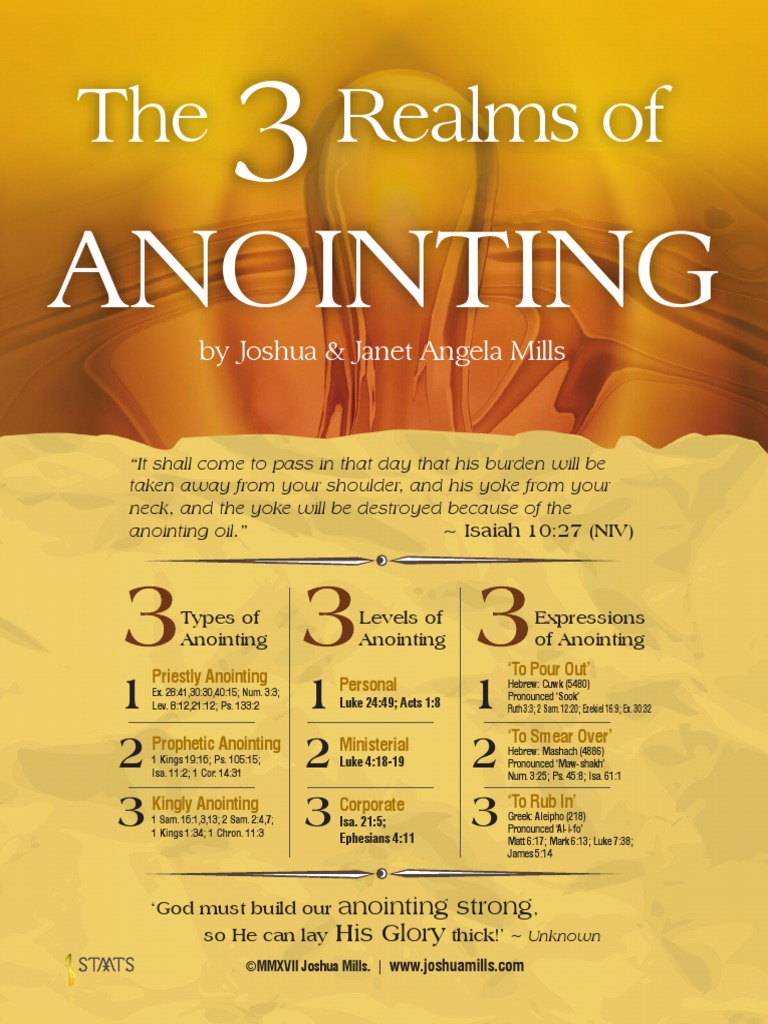 3 Realms of Anointing | PDF | Anointing | Jesus